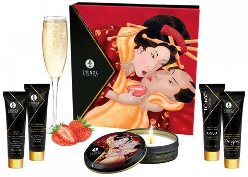 geishas secret kit strawberry sparkling wine na Arena.pl