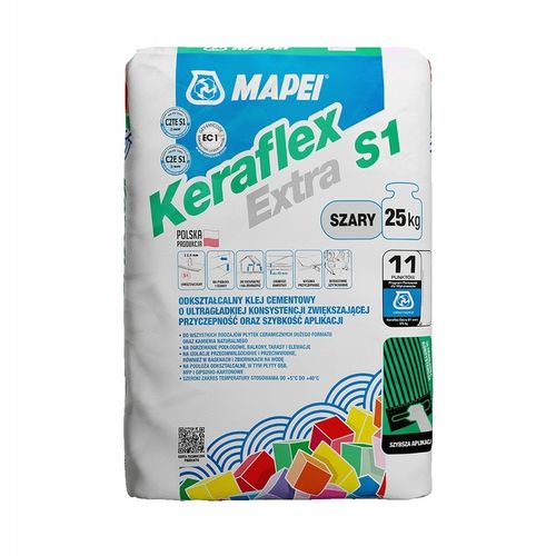 Klej cementowy odkształcalny zaprawa MAPEI KERAFLEX EXTRA S1 szary 25kg na Arena.pl