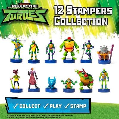 nickelodion tmn turtles stamps mix 1pack 6cm na Arena.pl