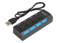 Rozgałęźnik USB WT.A-4xGN.A HUB-07 czarny