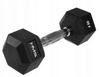 HEX PRO Hantla Gumowana Ciężarek Do Ćwiczeń Fitness Treningu Siłowego 4 kg