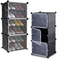 Szafka Modułowa Szafa Regał na Buty Półki Organizer Garderoba 6 Poziomów