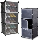 Szafka Modułowa Szafa Regał na Buty Półki Organizer Garderoba 6 Poziomów