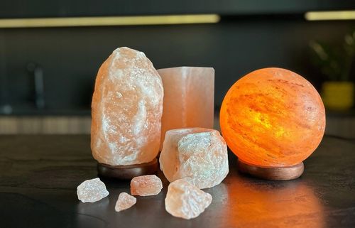 Lampa solna HIMALAJSKA 3-4 kg okrągła jonizator powietrza księżyc Luna na Arena.pl