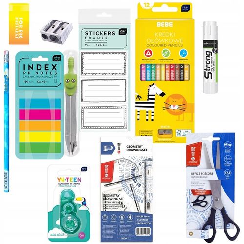 Wyprawka szkolna zestaw XXL Interdruk, 30 elementów, do szkoły klasa 4-8 na Arena.pl