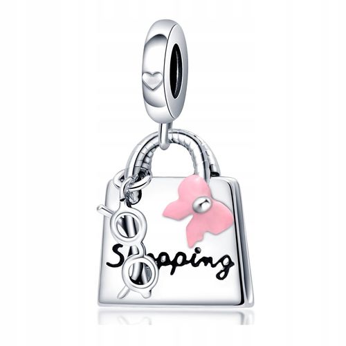 Zawieszka SREBRO 925 Charms Torebka na zakupy i Okulary na Arena.pl