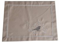Podkładka beżowa z ptaszkiem 30x40cm