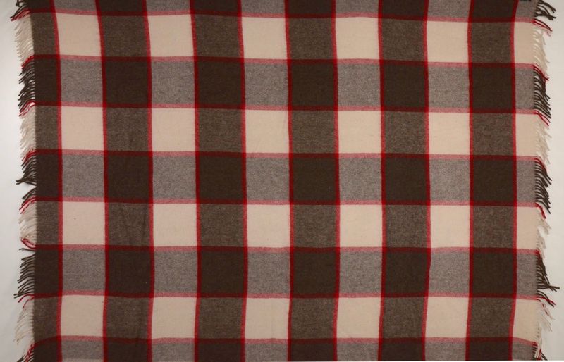 Koc Wełniany W Kratę 150X200 12177 zdjęcie 5