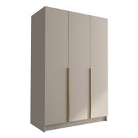 Szafa CALIA I 150 cm-pojemna garderoba-KASZMIR+ZŁOTY