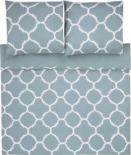 Pościel 200x200cm Mikrofibra 3-Częściowy Niebieski na Arena.pl