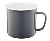 Kubek emaliowany z uchem ROBERTO 1,2 l 1200 ml 12 cm szary