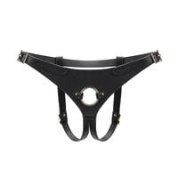 uprząż dark secret deluxe leather strap on harness liebe seele