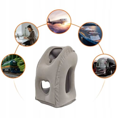 PODUSZKA PODRÓŻNA POMPOWANA DO SAMOLOTU POCIĄGU AUTA DUŻA WYGODNA DMUCHANA na Arena.pl