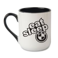 KUBEK "EAT SLEEP BMW" Wzór - Elegant Coffee Czarny 330 ml