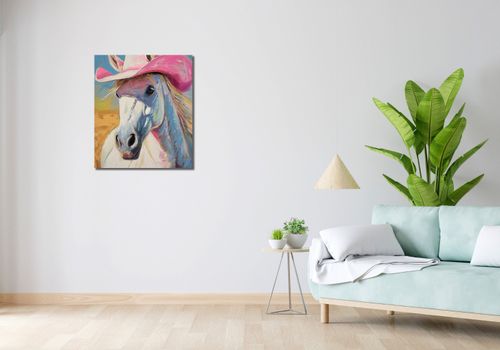 Obraz 60x70cm Różowy Kapelusz na Arena.pl