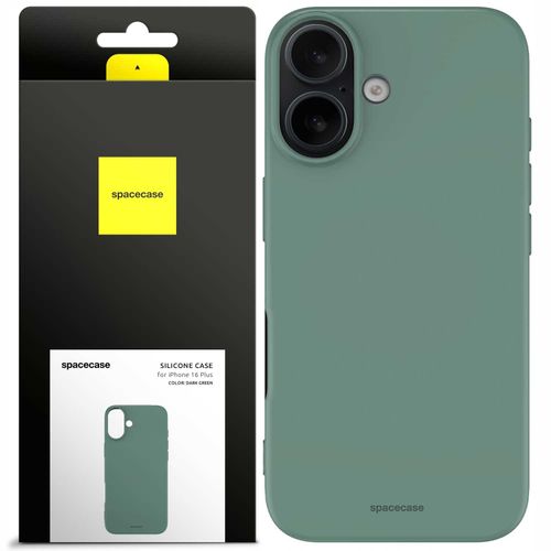 Spacecase Silicone Case Iphone 16 Plus Dark Green na Arena.pl