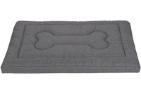 Legowisko materac dla psa Welsti ciemny szary gładki kość L 100x70 antypoślizgowy