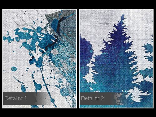 29101 Obraz na płótnie WIATRAK AKWARELA BŁĘKIT na Arena.pl