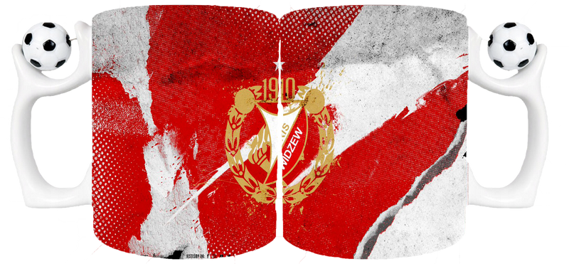 Kubek z piłką dla Fana Widzew Łódź zdjęcie 1