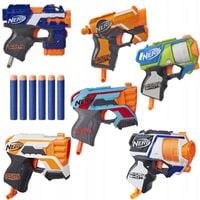 Duży Zestaw Pistolet Nerf Strike 6 szt. pistolet + naboje piankowe ZA5181