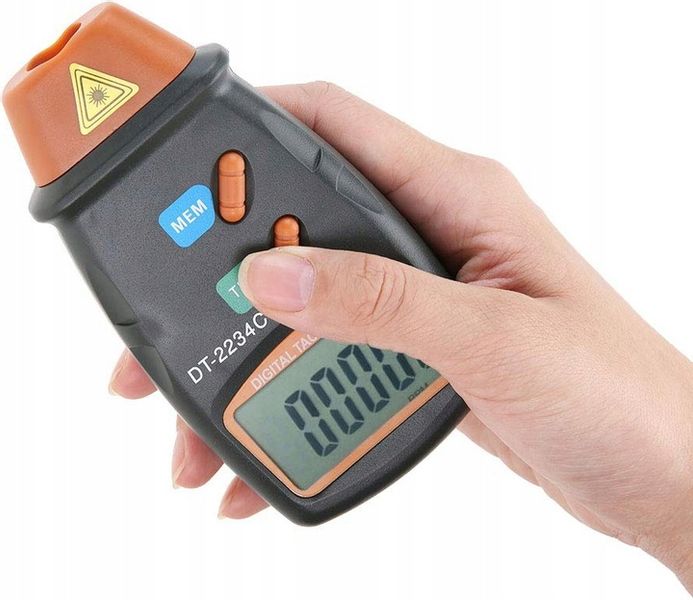Tachometr laserowy miernik obrotów obrotomierz LCD zdjęcie 5