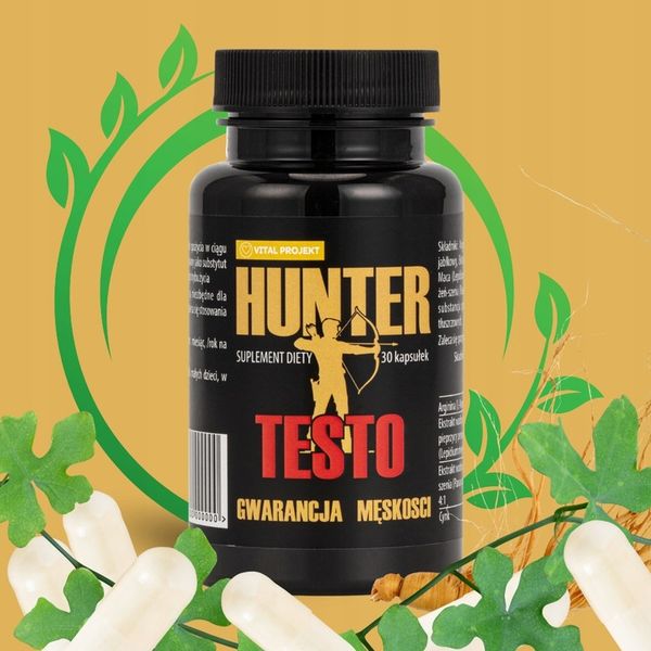 HUNTER TESTO TABLETKI NA POTENCJĘ EREKCJĘ LIBIDO POZIOM TESTOSTERONU WZWÓD zdjęcie 7