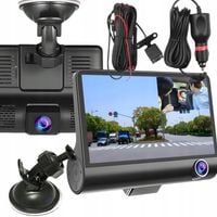 KAMERA COFANIA REJESTRATOR SAMOCHODOWY MONITOR FULL HD PRZÓD TYŁ 3 KAMERY