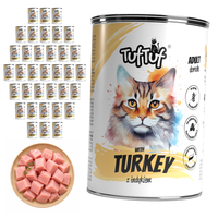 TufTuf mokra karma dla kota Indyk puszka 36x400g Mielonka