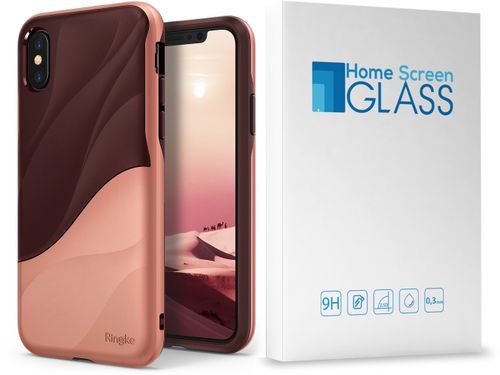 POKROWIEC ETUI CASE RINGKE WAVE IPHONE X + SZKŁO na Arena.pl