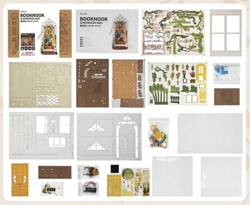 Domek dla Lalek Drewniany LED Piętrowy Retro Model do Złożenia DIY Meble na Arena.pl