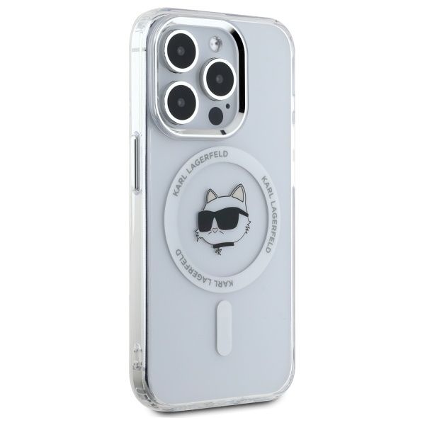 Etui Karl Lagerfeld do iPhone 15 Pro, Biały, MagSafe zdjęcie 4