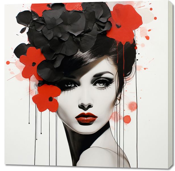 Obraz 100x100cm Kwiatowa Pasja zdjęcie 1