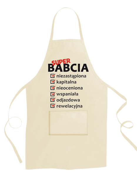 Fartuch Kuchenny Super babcia zdjęcie 1