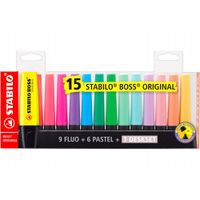 zakreślacz stabilo boss zest 15 kol w etui