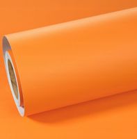 Tapeta Samoprzylepna Ścienna Okleina Winylowa 60 cm x 5 m Pomarańczowa