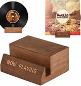 STOJAK EKSPOZYCYJNY DREWNIANY na WINYLE SEGREGATOR PŁYTY GRAMOFONOWE
