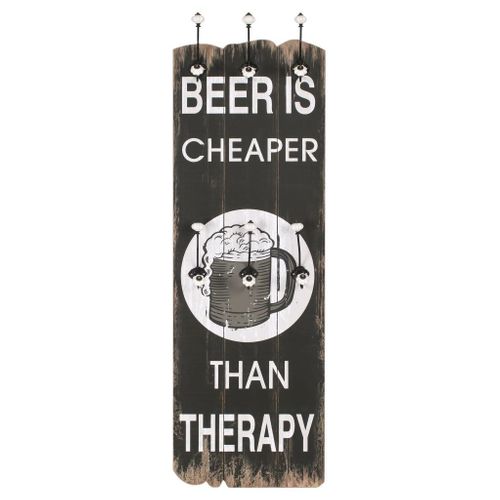 Wieszak ścienny 120x40cm BEER CHEAPER VidaXL na Arena.pl