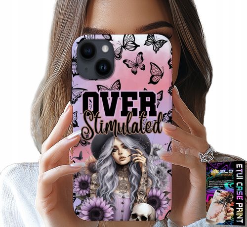 ETUI DO IPHONE 14 PLUS - OVER STIMULATED, NASTOLETNIE WZORY, CASE na Arena.pl