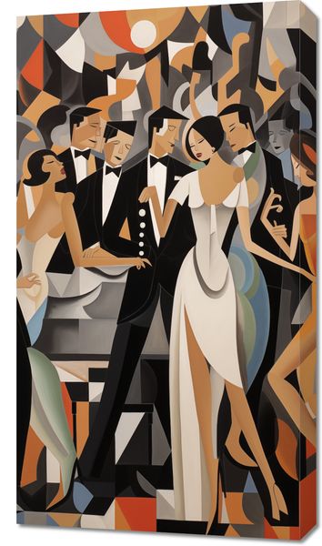 Obraz 50x90cm Bal w Art Deco zdjęcie 1