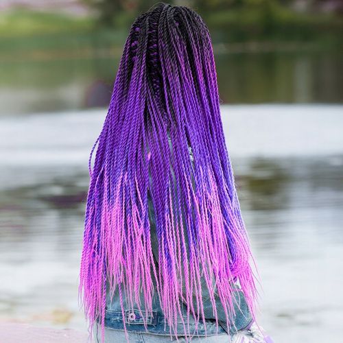 3X WŁOSY SYNTETYCZNE DO WARKOCZYKÓW KOLOROWE WARKOCZYKI TĘCZA DOCZEPY 130CM na Arena.pl