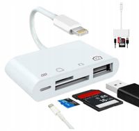 Adapter Czytnik Kart Pamięci do Apple iPhone Lightning micro SD USB 256GB