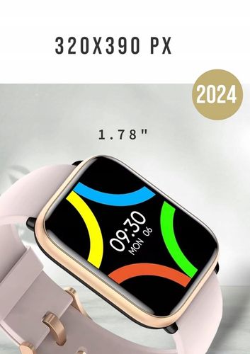 SMARTWATCH ZEGAREK POLSKIE MENU ROZMOWY SPORT SMART WATCH DAMSKI 2 PASKI na Arena.pl