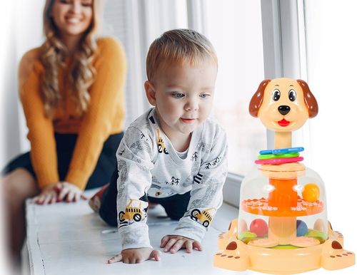 BĄCZEK SPINNER DLA DZIECI PIESEK Z KULECZKAMI ZABAWKA WIRUJĄCA DLA DZIECI na Arena.pl
