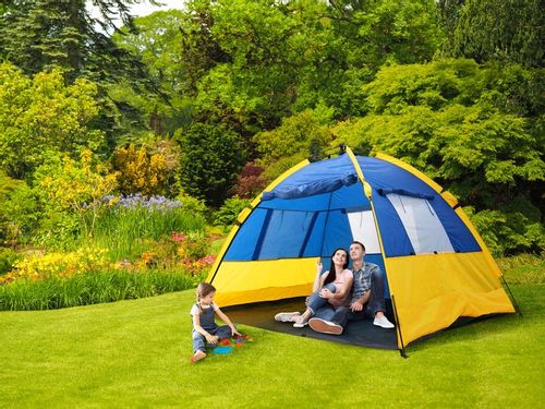 DUŻY NAMIOT KEMPINGOWY PLAŻOWY SAMOROZKŁADAJĄCY AUTOMATYCZNY XXL na Arena.pl