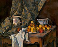 Still Life with Apples and Peaches, Paul Cézanne - plakat 70x50 cm