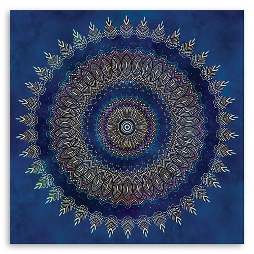 Obraz na płótnie – Canvas, Mandala, abstrakcja 80x80 na Arena.pl
