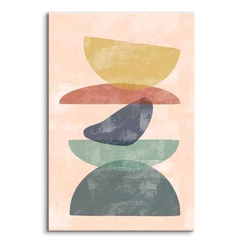 Obraz Na Płótnie Do Salonu Kolorowe Skały Styl Boho Minimalizm 60cm x 90cm na Arena.pl