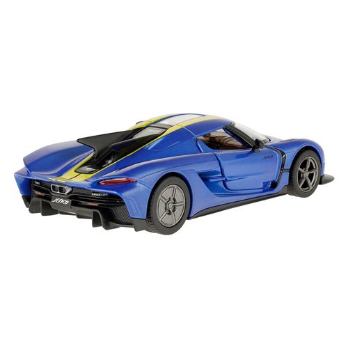 Model 1:36, Koenigsegg Jesko Absolut, niebiesko-żółty na Arena.pl