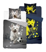 Pościel bawełniana fluorescencyjna 160x200cm WEST BIAŁY