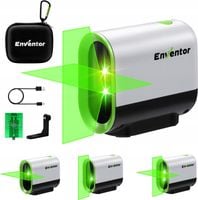 LASER KRZYŻOWO-LINIOWY POZIOMICA LASEROWA USB ENVENTOR + FUTERAŁ UCHWYT